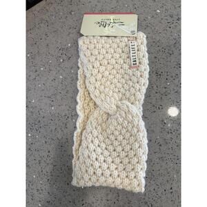 Salt Life Cream Knitted Headband with Bow Detail